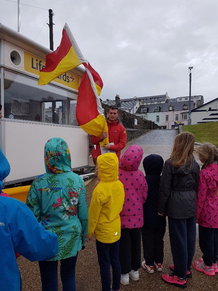 The red and yellow flag is for swimmers. Kyle